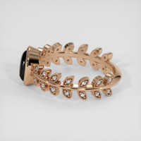 2.00 Ct. Black Sapphire Ring, 18K Rose Gold 4