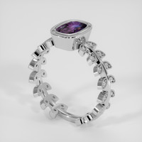 1.26 Ct. Bi Color / Parti Sapphire Ring, Silver 2