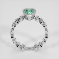 1.13 Ct. Bluish Green Sapphire Ring, 10K White Gold 3