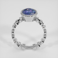 2.54 Ct. Purplish Blue Sapphire Ring, 10K White Gold 3