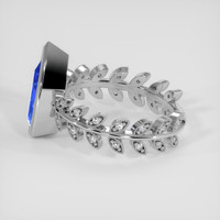 3.39 Ct. Blue Sapphire Ring, 14K White Gold 2