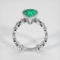 3.23 Ct. Emerald Ring, 18K White Gold 3