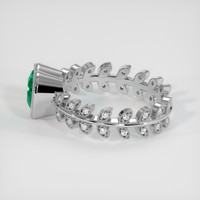 1.19 Ct. Emerald Ring, 18K White Gold 4