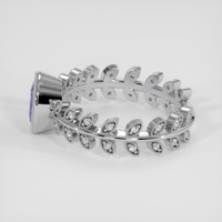 1.07 Ct. Violet Sapphire Ring, 18K White Gold 4