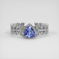 2.42 Ct. Sapphire Ring, 18K White Gold 1