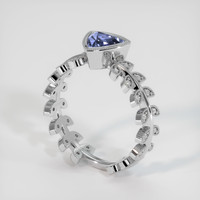 2.42 Ct. Sapphire Ring, 18K White Gold 2