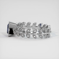 2.42 Ct. Sapphire Ring, 18K White Gold 4
