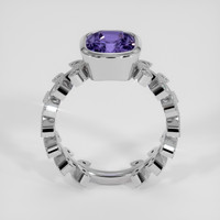 2.77 Ct. Violet Sapphire Ring, 18K White Gold 3