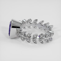 2.77 Ct. Violet Sapphire Ring, 18K White Gold 4