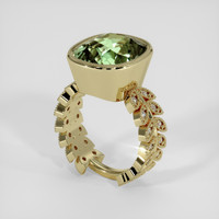 9.47 Ct. Green Tourmaline Ring, 10K Yellow Gold 2