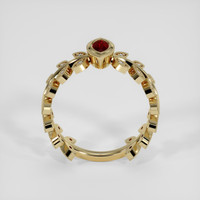 0.23 Ct. Ruby Ring, 10K Yellow Gold 3