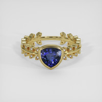 1.08 Ct. Blue Sapphire Ring, 14K Yellow Gold 1