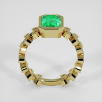 2.26 Ct. Emerald Ring, 18K Yellow Gold 3