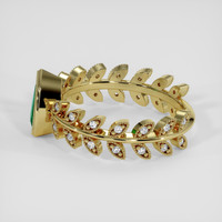 0.73 Ct. Emerald Ring, 18K Yellow Gold 4