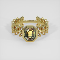 1.79 Ct. Bi Color Sapphire Ring, 18K Yellow Gold 1