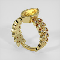 3.01 Ct. Yellow Sapphire Ring, 18K Yellow Gold 2