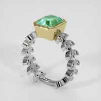 2.14 Ct. Emerald Ring, 18K Yellow & White 2