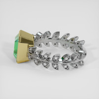 2.14 Ct. Emerald Ring, 18K Yellow & White 4
