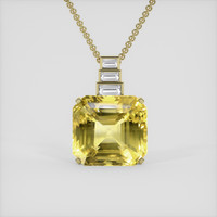51.03 Ct. Yellow Sapphire Pendant, 18K Yellow Gold 1