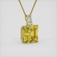 51.03 Ct. Yellow Sapphire Pendant, 18K Yellow Gold 2