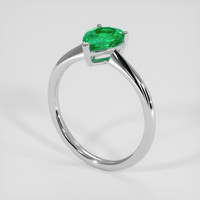 1.42 Ct. Emerald Ring, Platinum 950 2