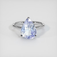 6.14 Ct. Blue Sapphire Ring, Platinum 950 1