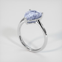 6.14 Ct. Blue Sapphire Ring, Platinum 950 2