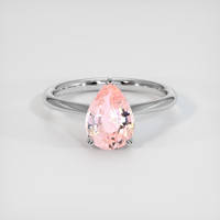 2.03 Ct. Padparadscha Sapphire Ring, Platinum 950 1