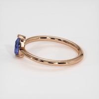 0.87 Ct. Blue Sapphire Ring, 14K Rose Gold 4