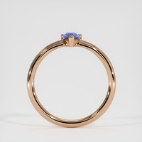 0.87 Ct. Blue Sapphire Ring, 18K Rose Gold 3
