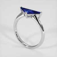 0.75 Ct. Blue Sapphire Ring, Silver 2