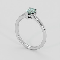 0.83 Ct. Alexandrite Ring, 10K White Gold 2