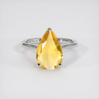 2.22 Ct. Gemstone Ring, 14K White Gold 1