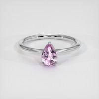 1.60 Ct. Purplish Pink Sapphire Ring, 14K White Gold 1
