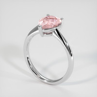 2.03 Ct. Padparadscha Sapphire Ring, 14K White Gold 2
