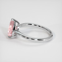 2.03 Ct. Padparadscha Sapphire Ring, 14K White Gold 4