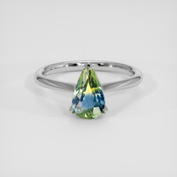 1.41 Ct. Bi Color Sapphire Ring, 14K White Gold 1