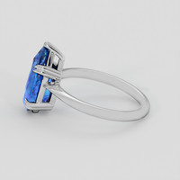 3.39 Ct. Blue Sapphire Ring, 14K White Gold 4
