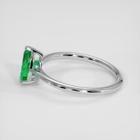 1.42 Ct. Emerald Ring, 18K White Gold 4