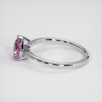 1.60 Ct. Purplish Pink Sapphire Ring, 18K White Gold 4