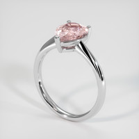 2.03 Ct. Padparadscha Sapphire Ring, 18K White Gold 2