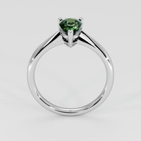 1.56 Ct. Green Sapphire Ring, 18K White Gold 3