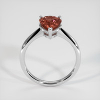 2.32 Ct. Orangish Brown Sapphire Ring, 18K White Gold 3