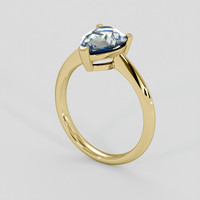 2.22 Ct. Bi Color / Parti Sapphire Ring, 10K Yellow Gold 2
