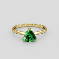1.30 Ct. Tsavorite Garnet Ring, 14K Yellow Gold 1