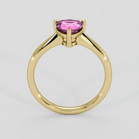 1.09 Ct. Pink Sapphire Ring, 14K Yellow Gold 3
