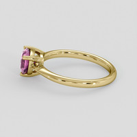 1.09 Ct. Pink Sapphire Ring, 14K Yellow Gold 4