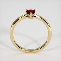 0.52 Ct. Ruby Ring, 14K Yellow Gold 3