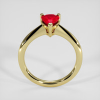0.76 Ct. Ruby Ring, 14K Yellow Gold 3