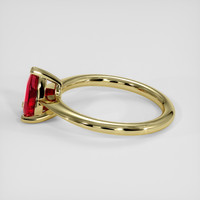 0.76 Ct. Ruby Ring, 14K Yellow Gold 4